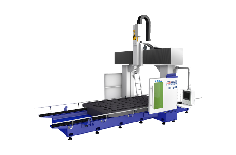工作臺(tái)移動(dòng)三維五軸激光切割機(jī)